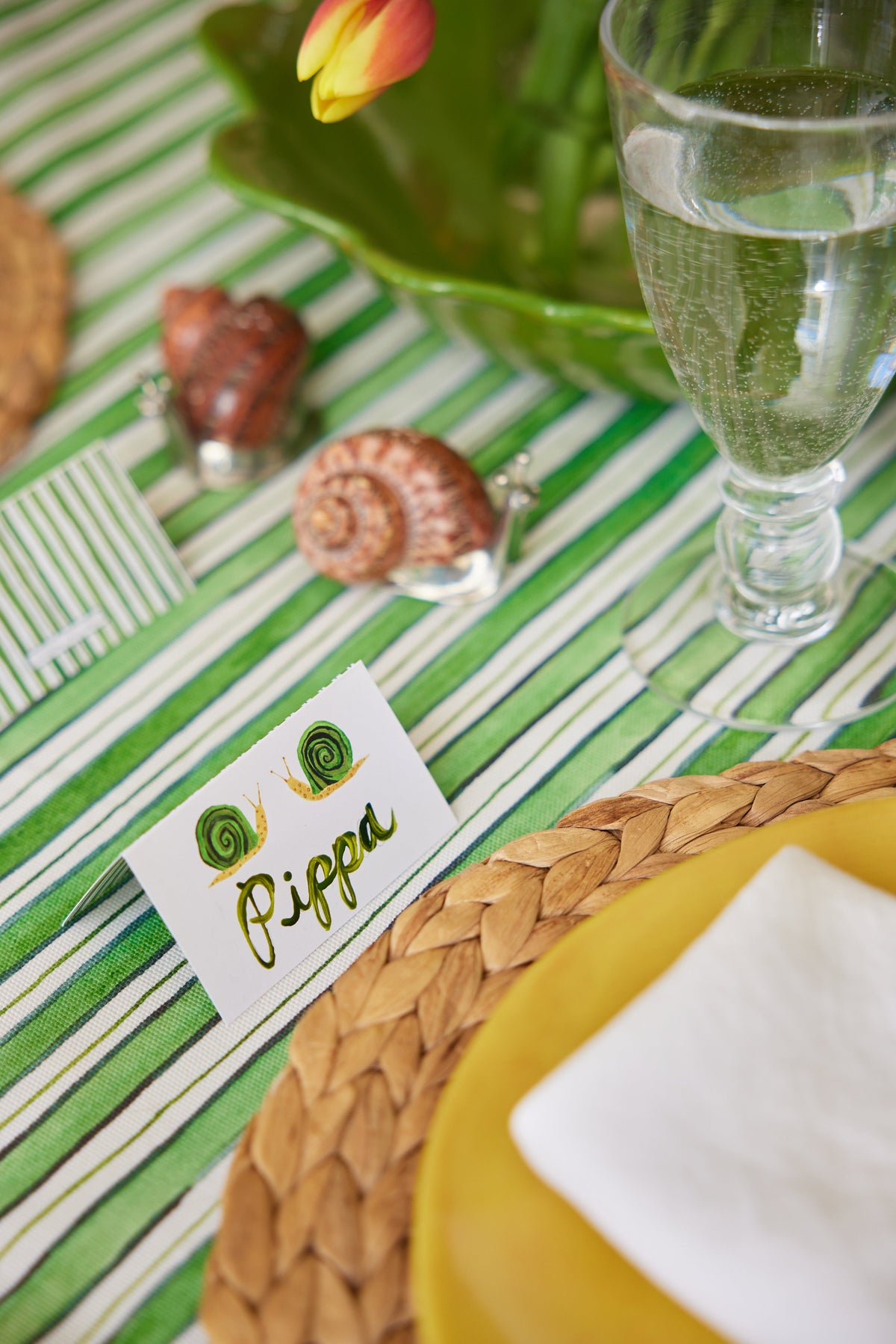 Snail Place Cards, Set of 12