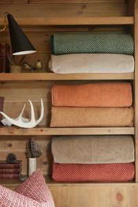 Harborview Herringbone Dune Blanket