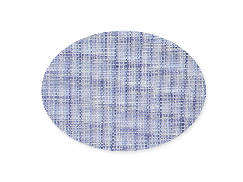 Mini Basketweave Oval Placemat in Periwinkle
