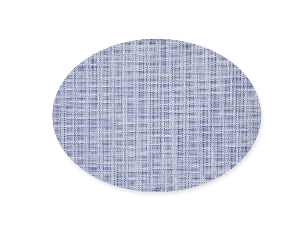 Mini Basketweave Oval Placemat in Periwinkle