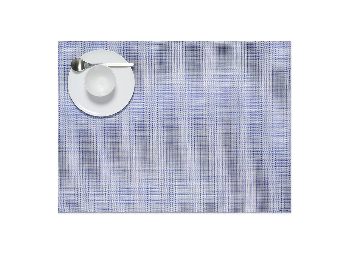 Mini Basketweave Rectangluar Placemat in Periwinkle