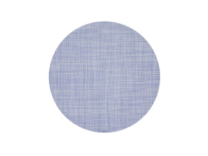 Mini Basketweave Round Placemat in Periwinkle