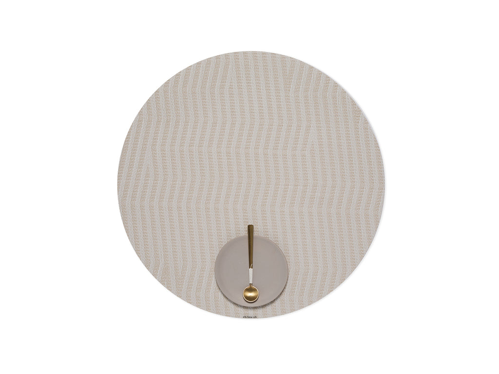 Dune Round Placemat in Canvas