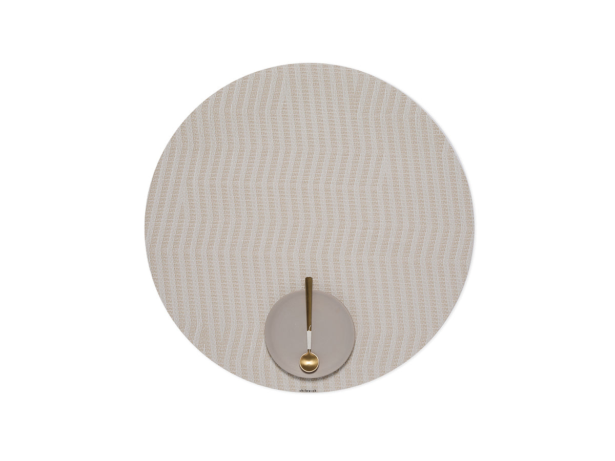 Dune Round Placemat in Canvas