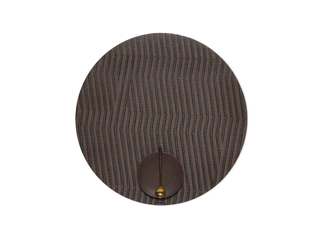 Dune Round Placemat in Raisin