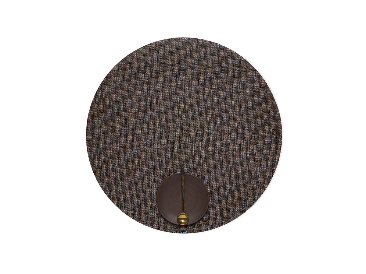 Dune Round Placemat in Raisin