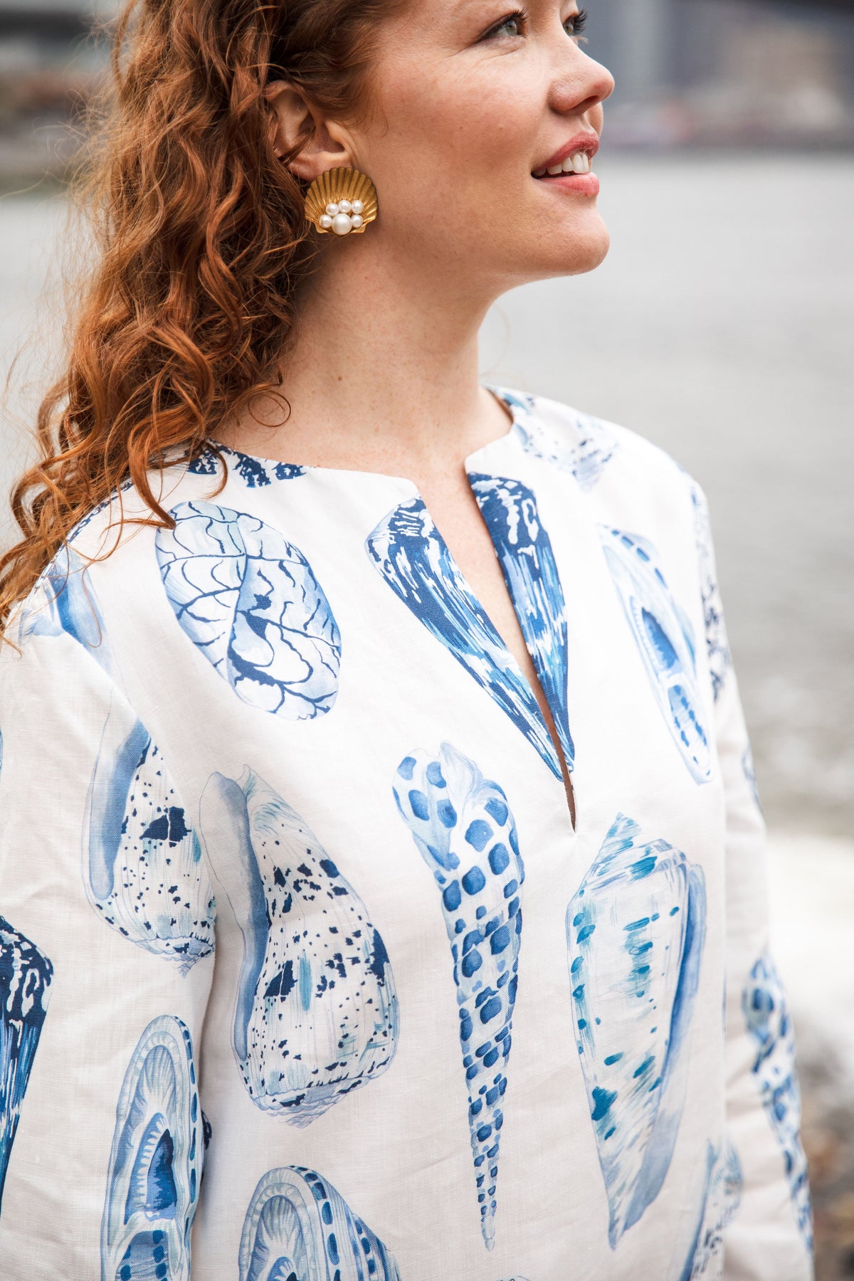 Chloe Caftan In Coquina