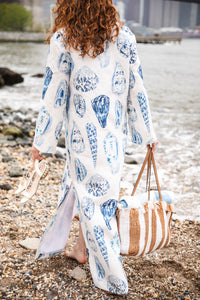 Chloe Caftan In Coquina