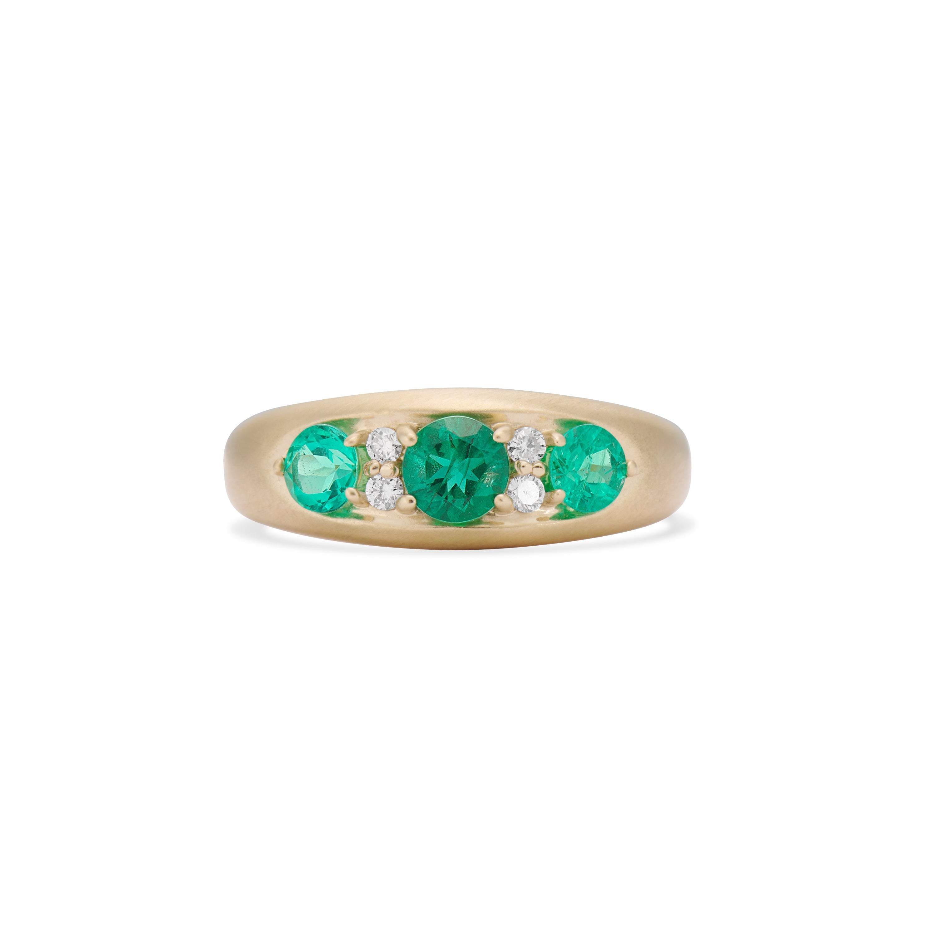 Paloma Emerald and Diamond Ring