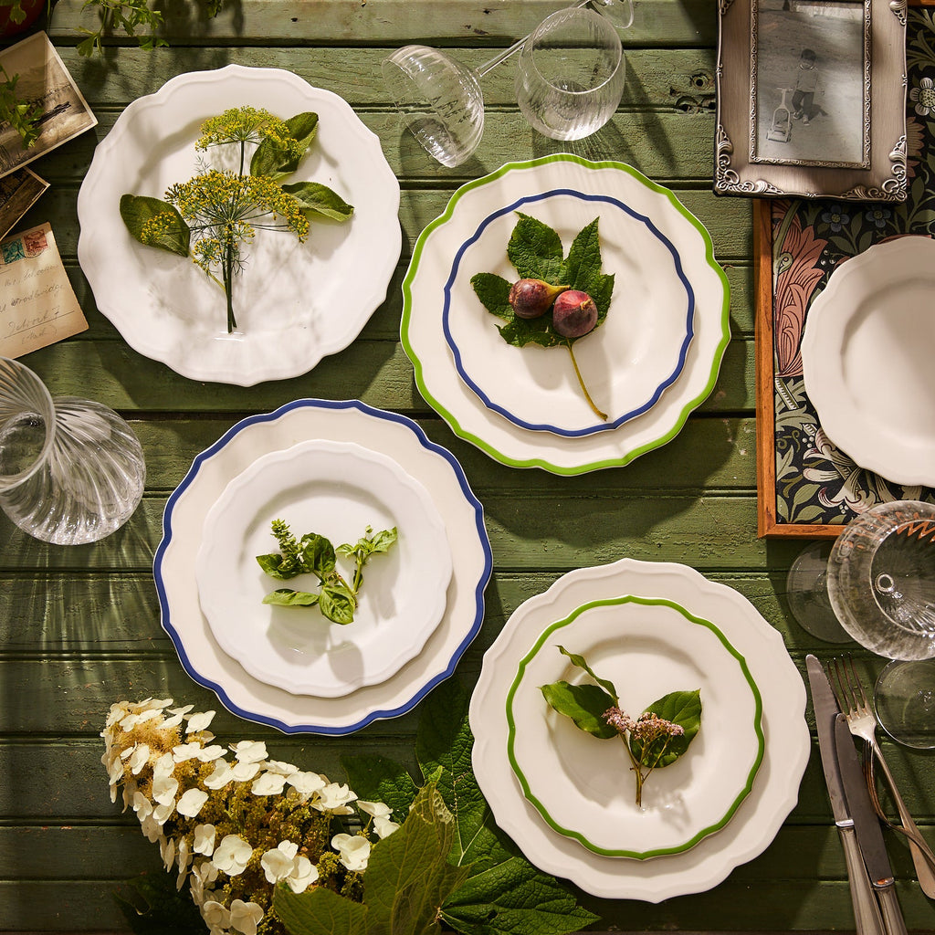 Stella Scalloped White Salad Plate