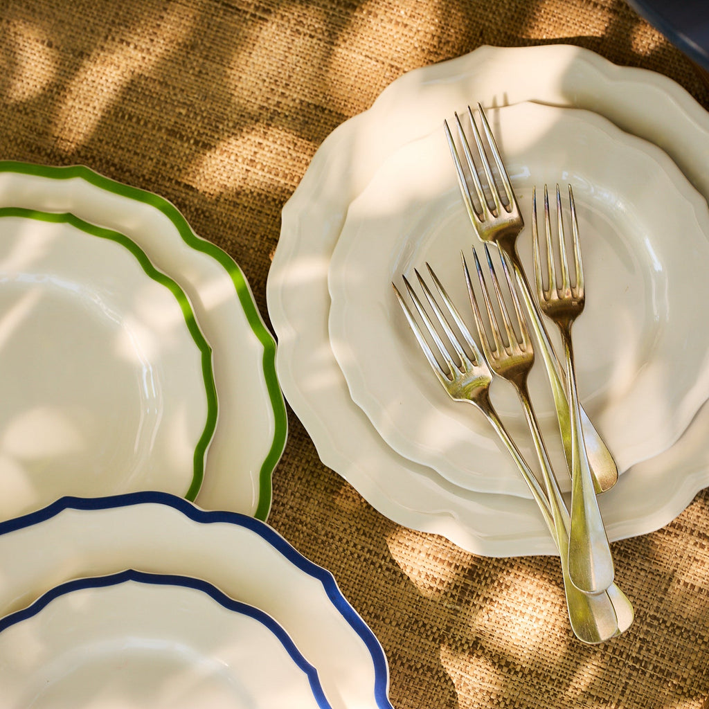 Stella Scalloped White Dinner Plate
