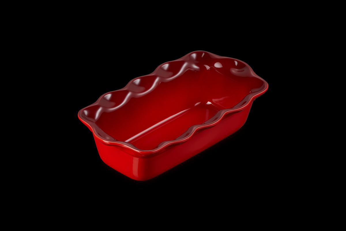 Heritage Fluted Loaf Pan in Cerise