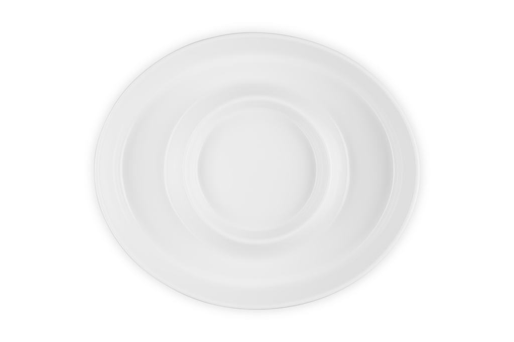 Chip and Dip Platter in White
