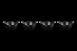 Mini Round Cocotte Base 1/3 QT in Matte Black, Set of 4