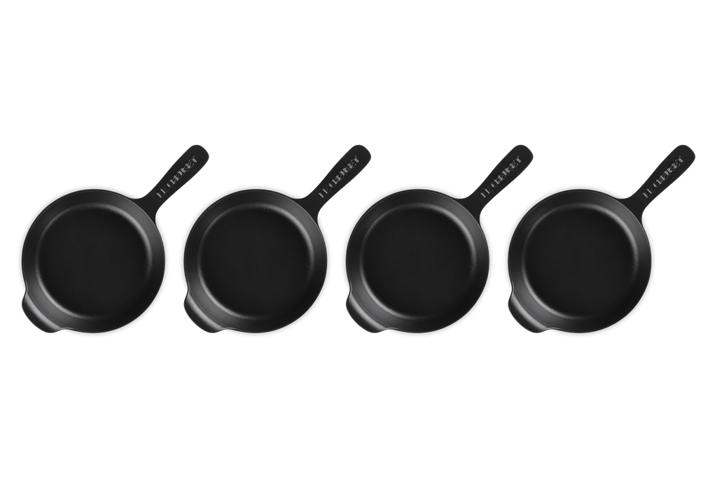 Mini Skillet 1/3 QT in Matte Black, Set of 4