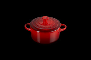 Mini Round Cocotte in Cerise