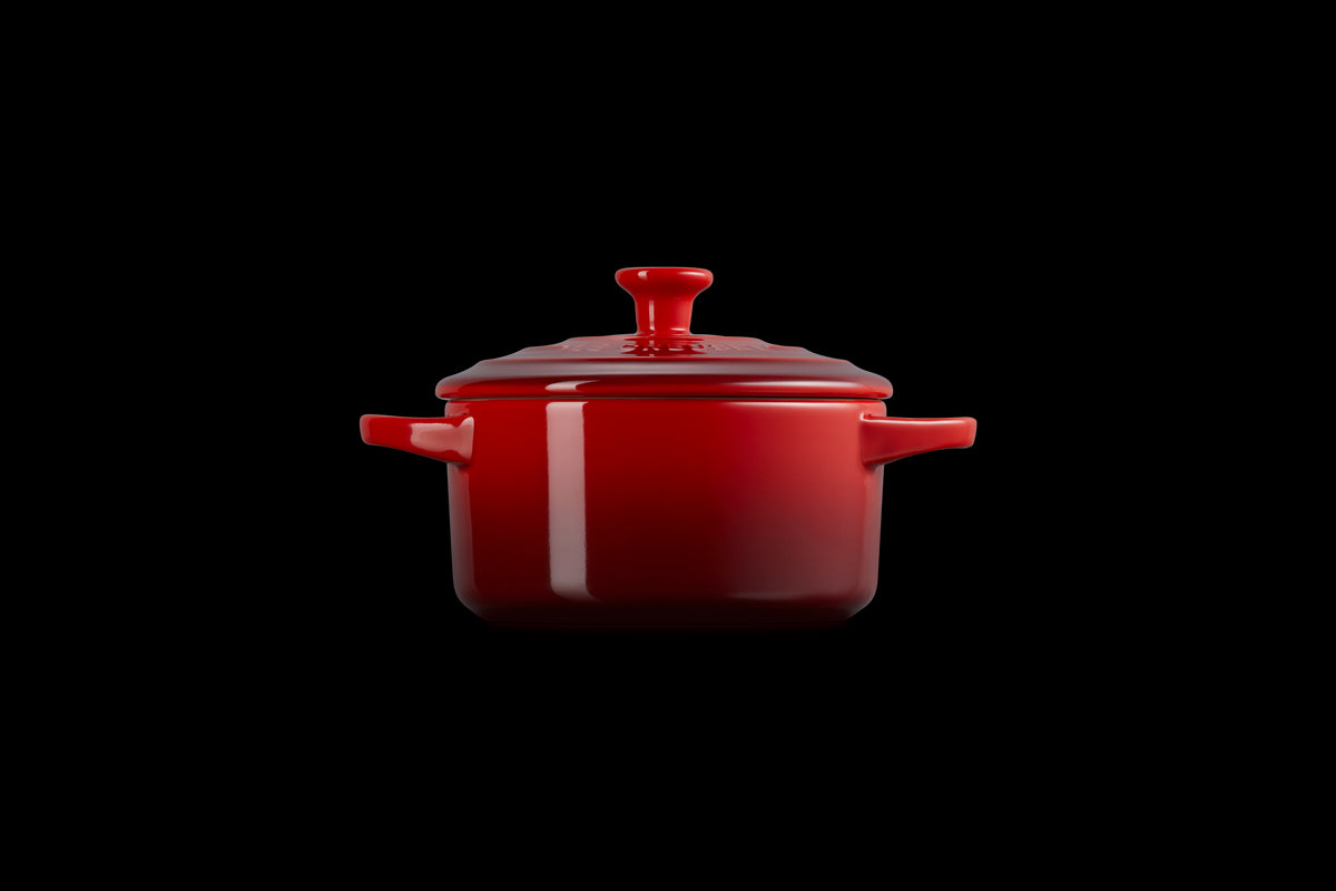 Mini Round Cocotte in Cerise
