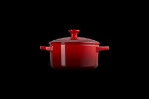 Mini Round Cocotte in Cerise