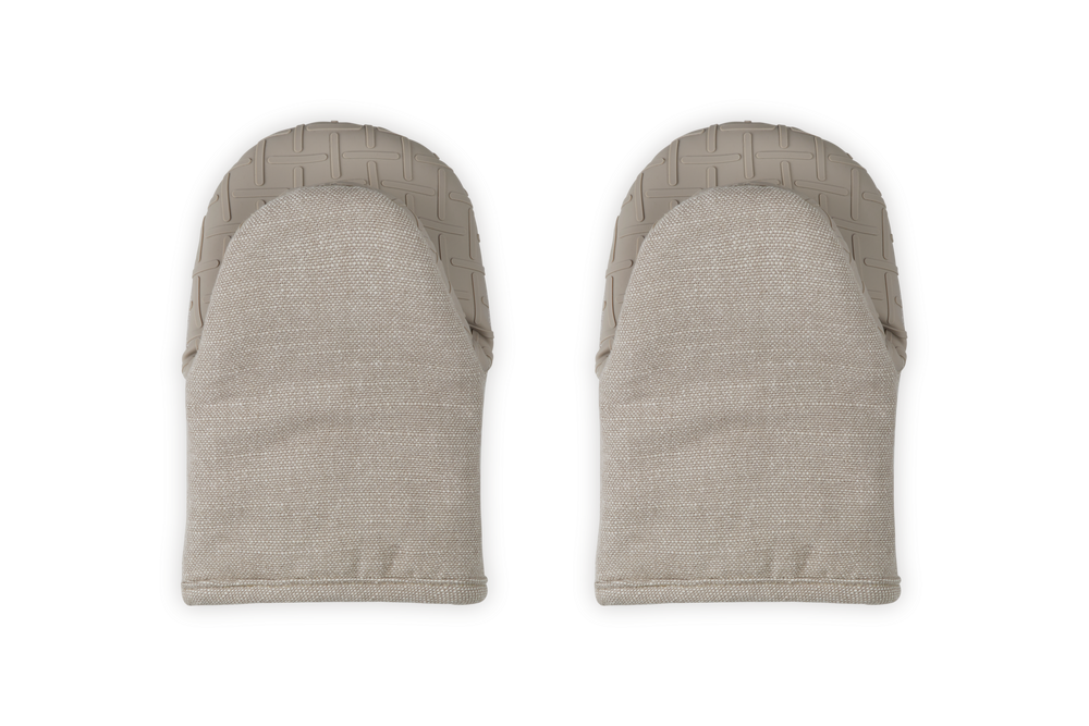 Mini Oven Mitts 8" in Sable, Set of 2