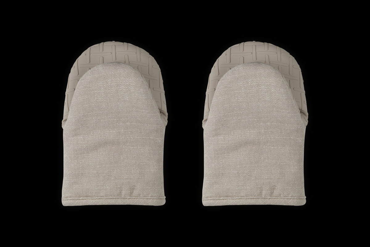 Mini Oven Mitts 8" in Sable, Set of 2