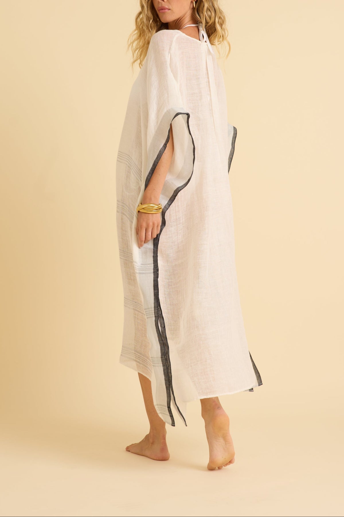 Kerala Kaftan in White