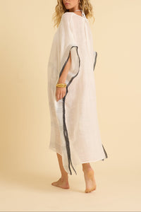 Kerala Kaftan in White