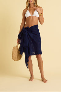 Travel Wrap in Navy