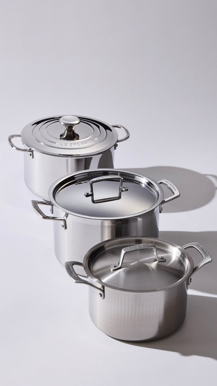 Essential Stainless Steel Deep Round Stockpot, 4 qt.