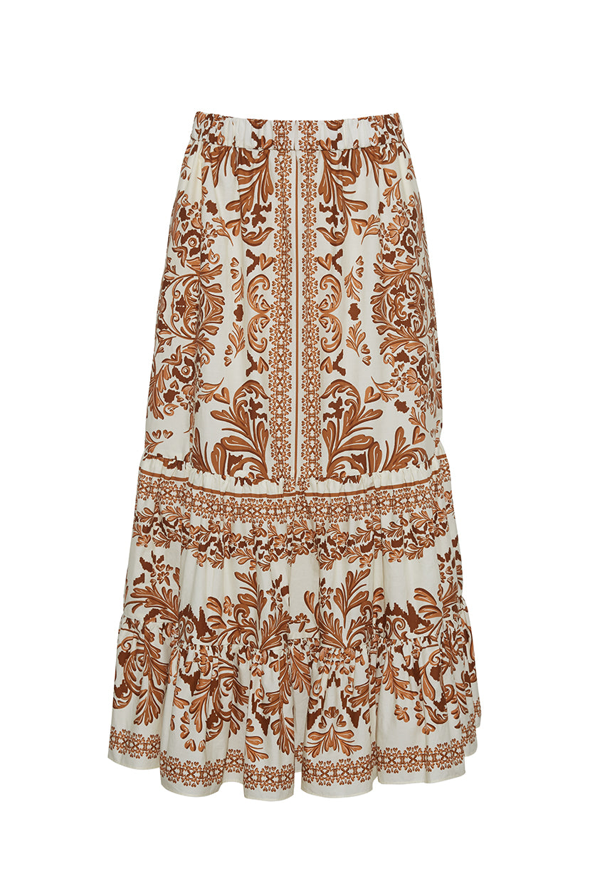 Chase Skirt in Saltaire Brown