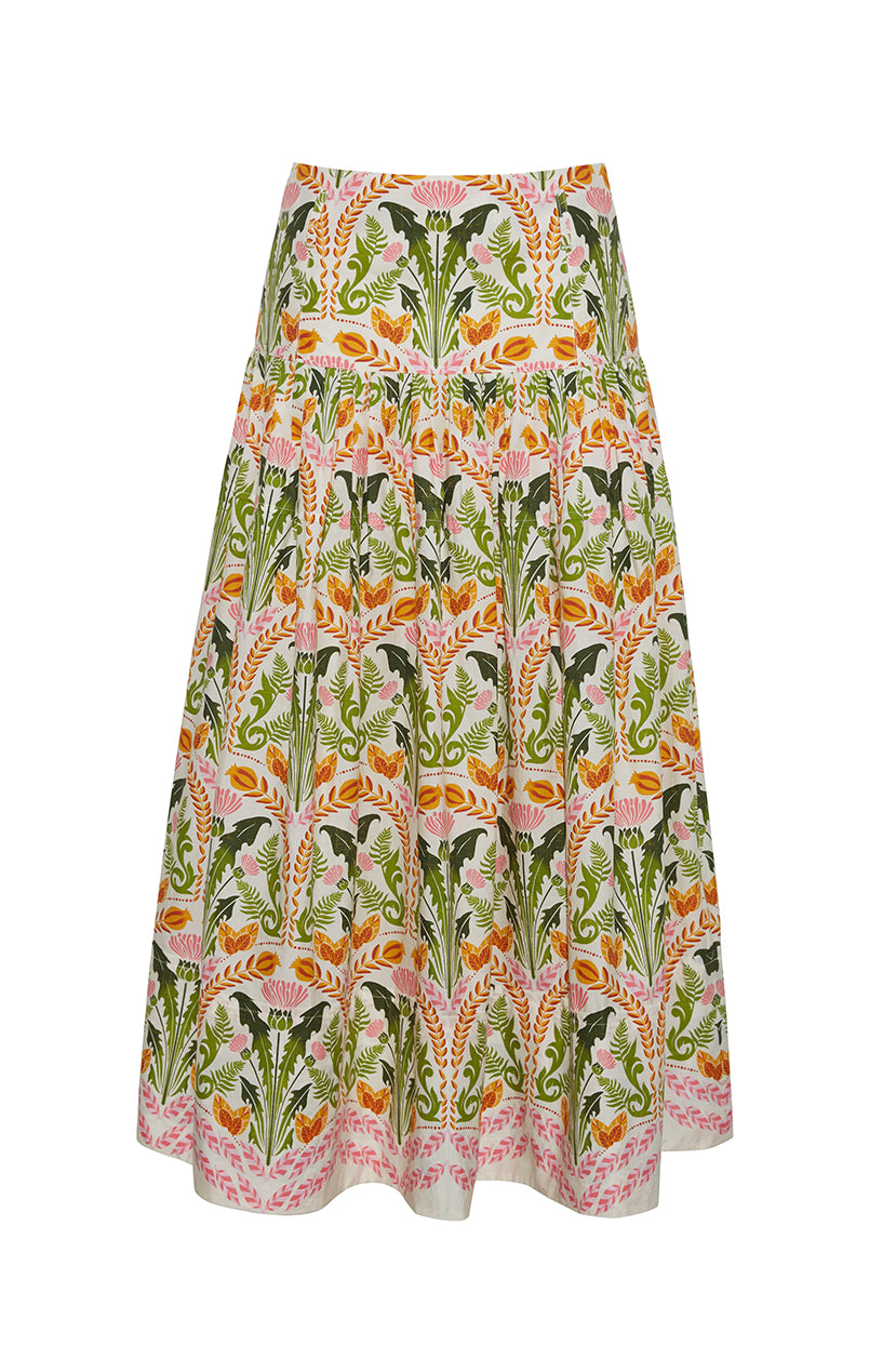 Jiya Skirt in Juniper Egret