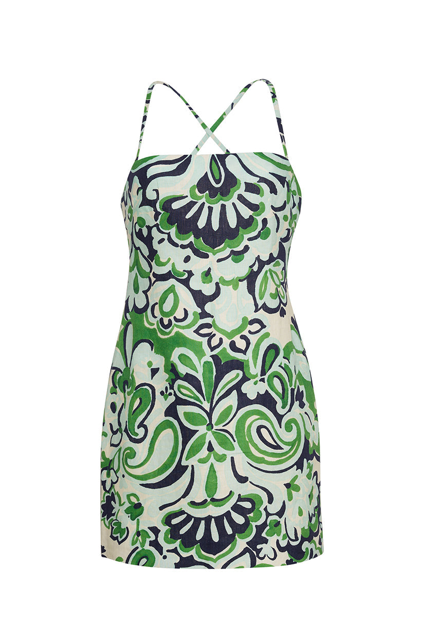 Dria Mini Dress in Estelle Mint