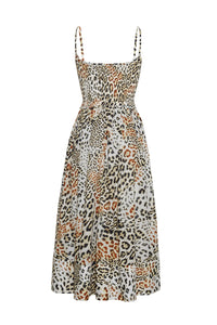 Carmen Dress in Cheetah Natural
