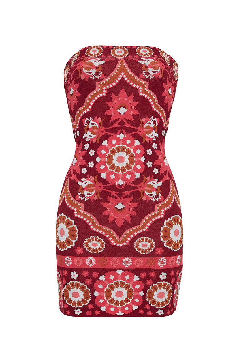 Rome Mini Dress in Mystic Raspberry
