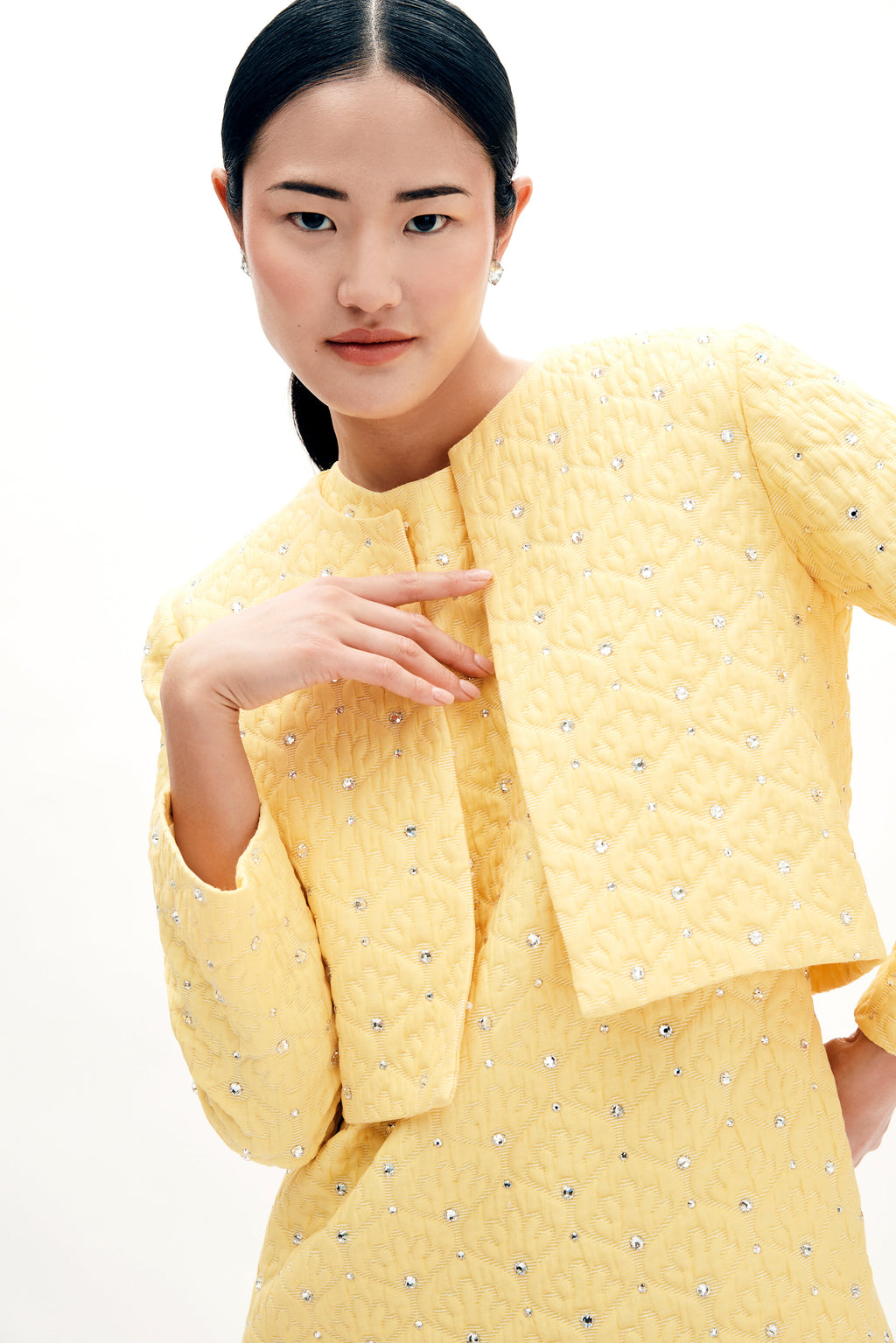 Blaire Jacket in Crystal Cloque