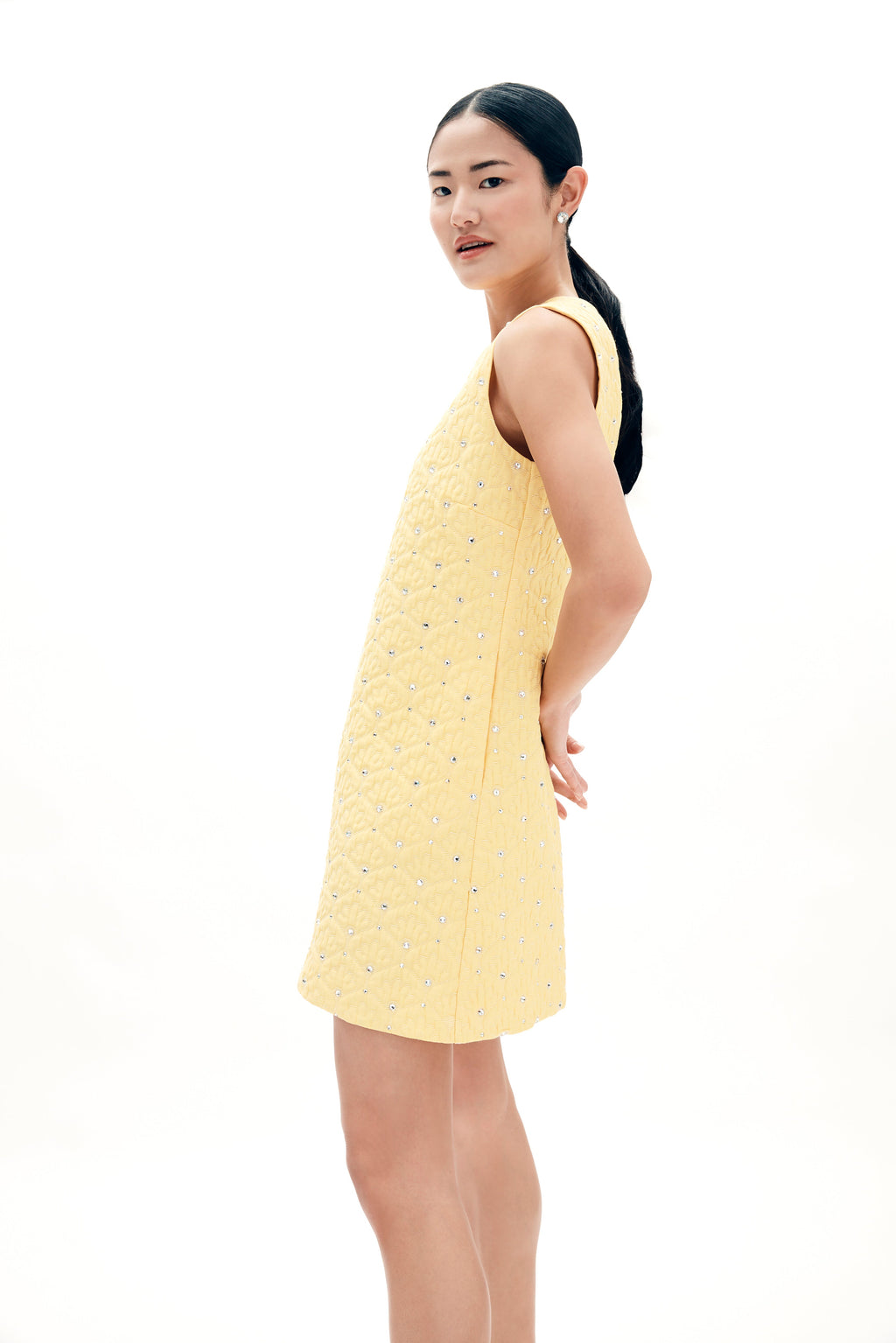 Laurel Dress in Crystal Cloque