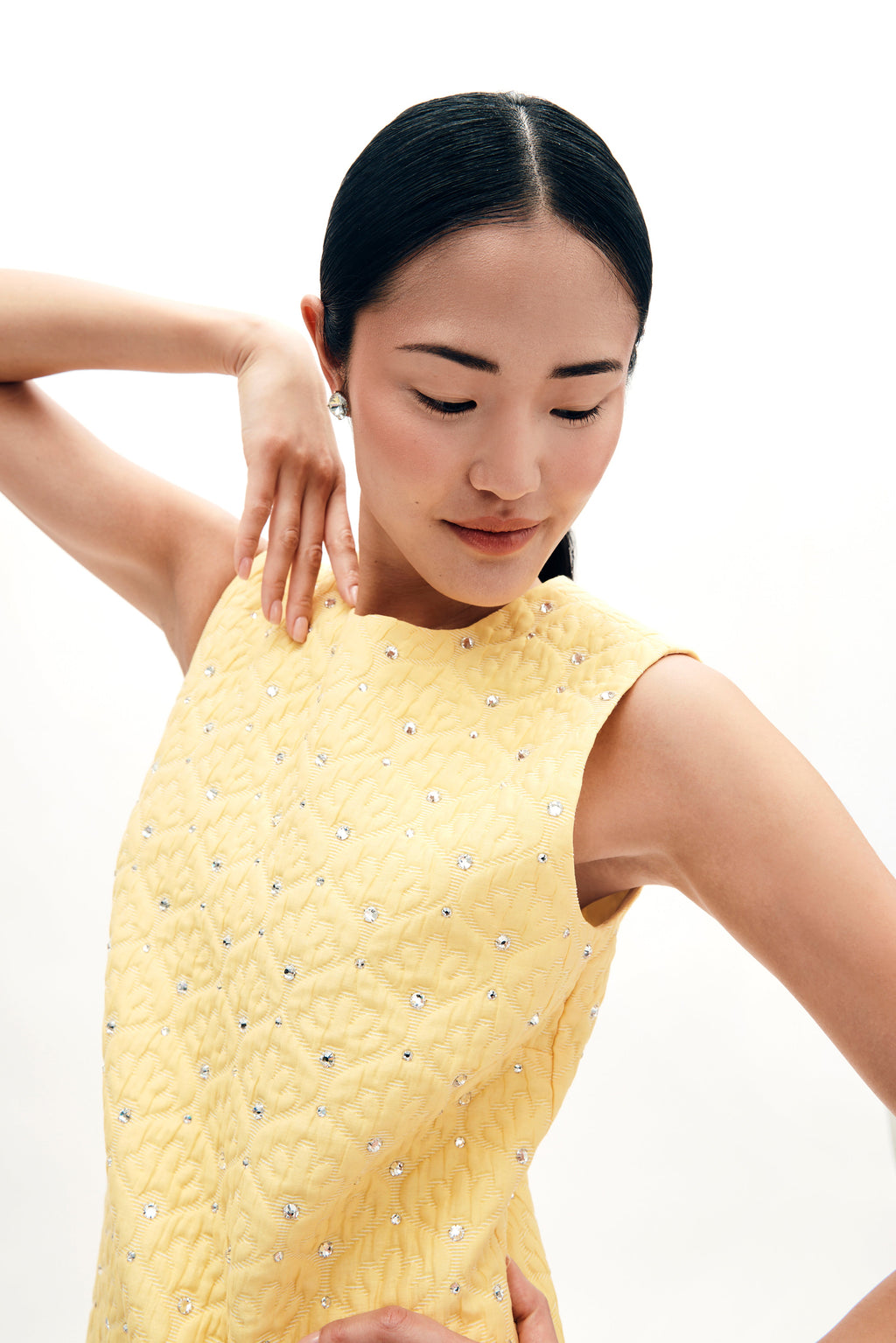 Laurel Dress in Crystal Cloque