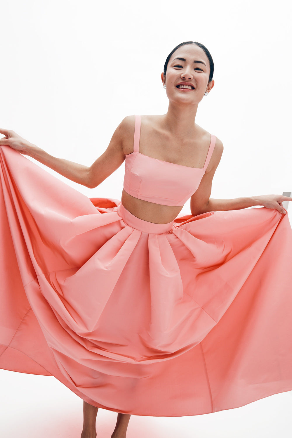 Mia Top in Silk Faille