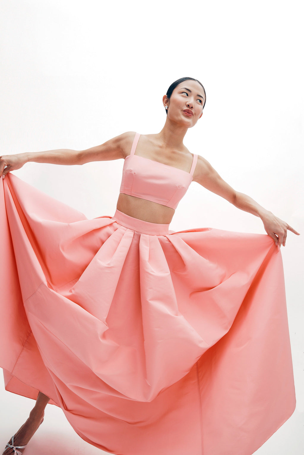 Lilah Skirt in Silk Faille