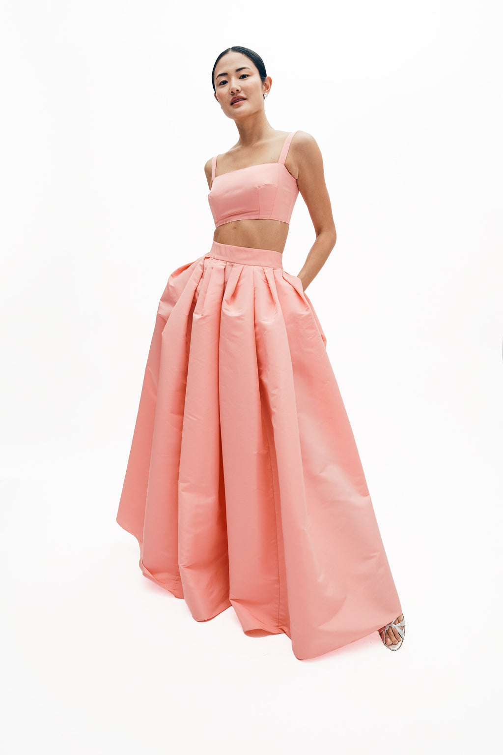 Mia Top in Silk Faille