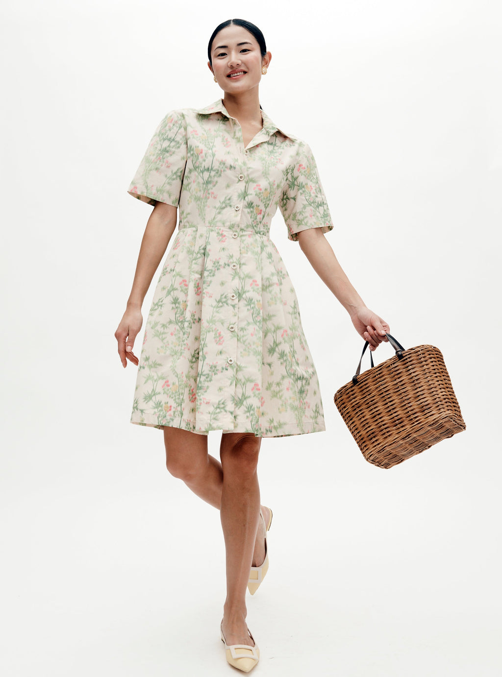 MAE x Scalamandré Rory Dress in Jardin De Chine