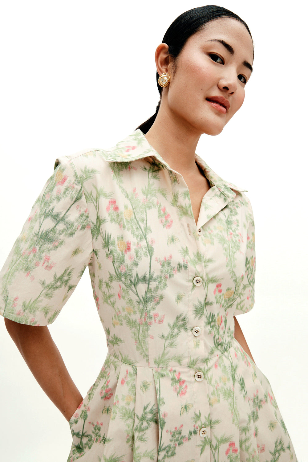 MAE x Scalamandré Rory Dress in Jardin De Chine