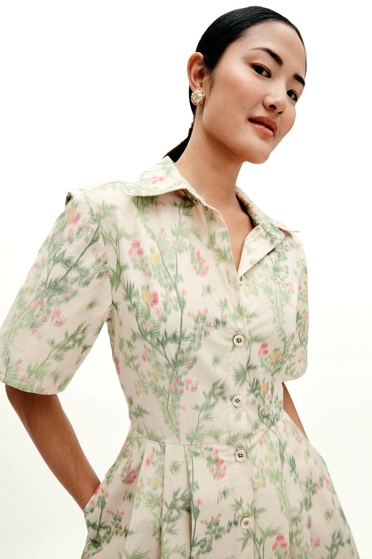 MAE x Scalamandré Rory Dress in Jardin De Chine