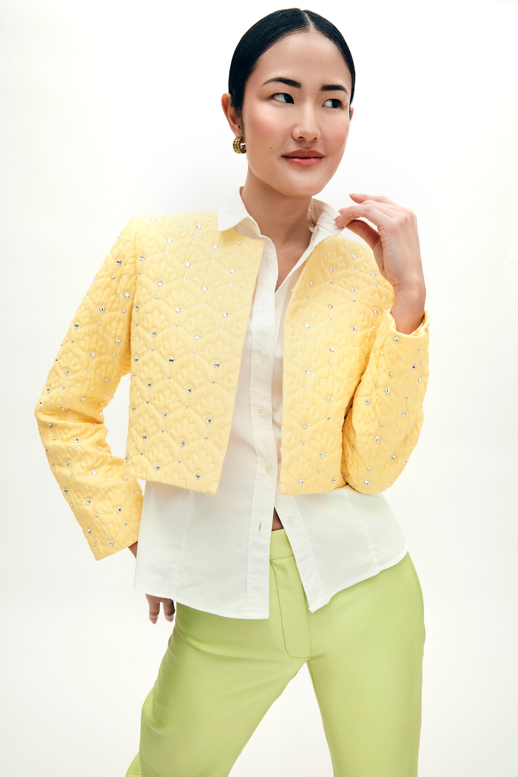 Blaire Jacket in Crystal Cloque