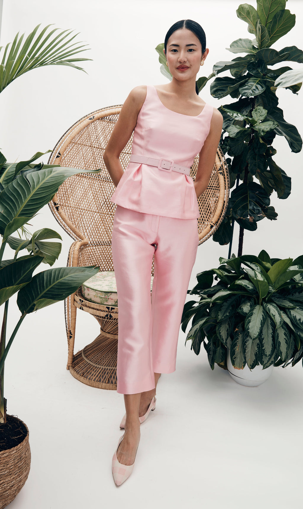 Dolores Pant in Tulip Pink