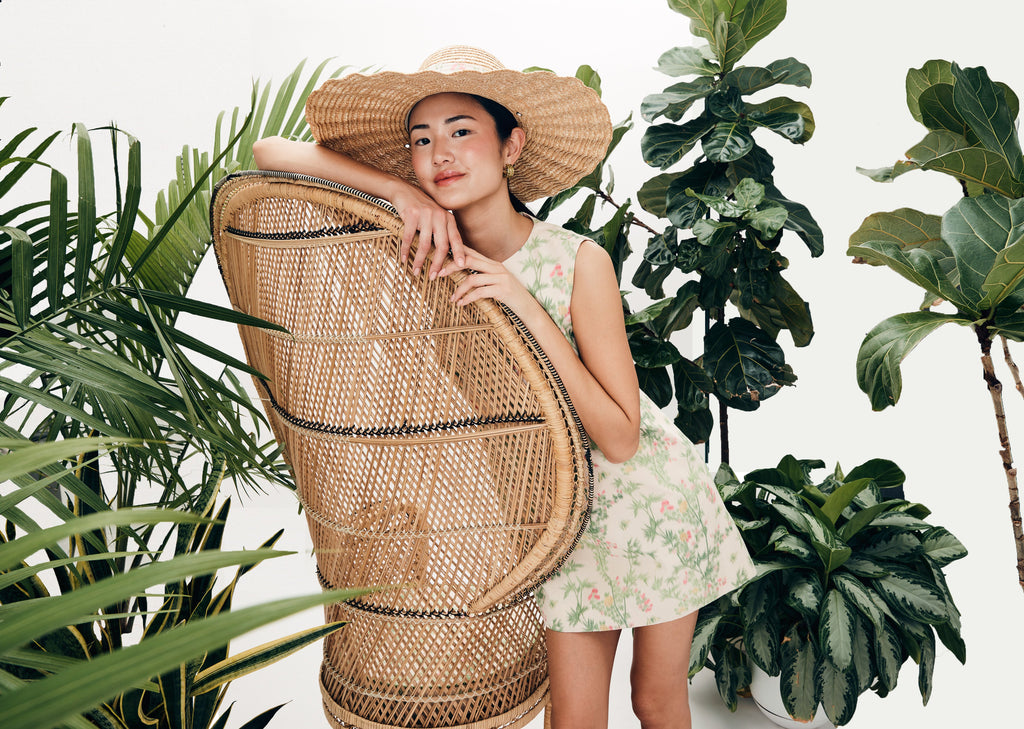 MAE x Scalamandré Laurel Dress in Jardin De Chine