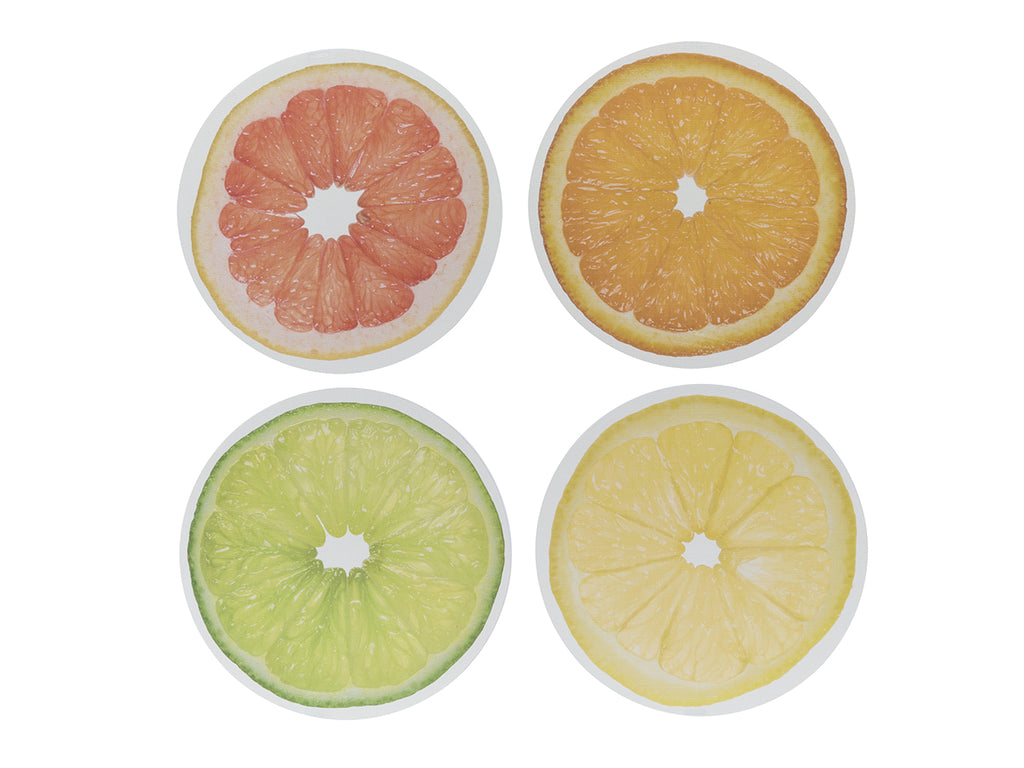 Citrus Placemat in Orange, Set of 4