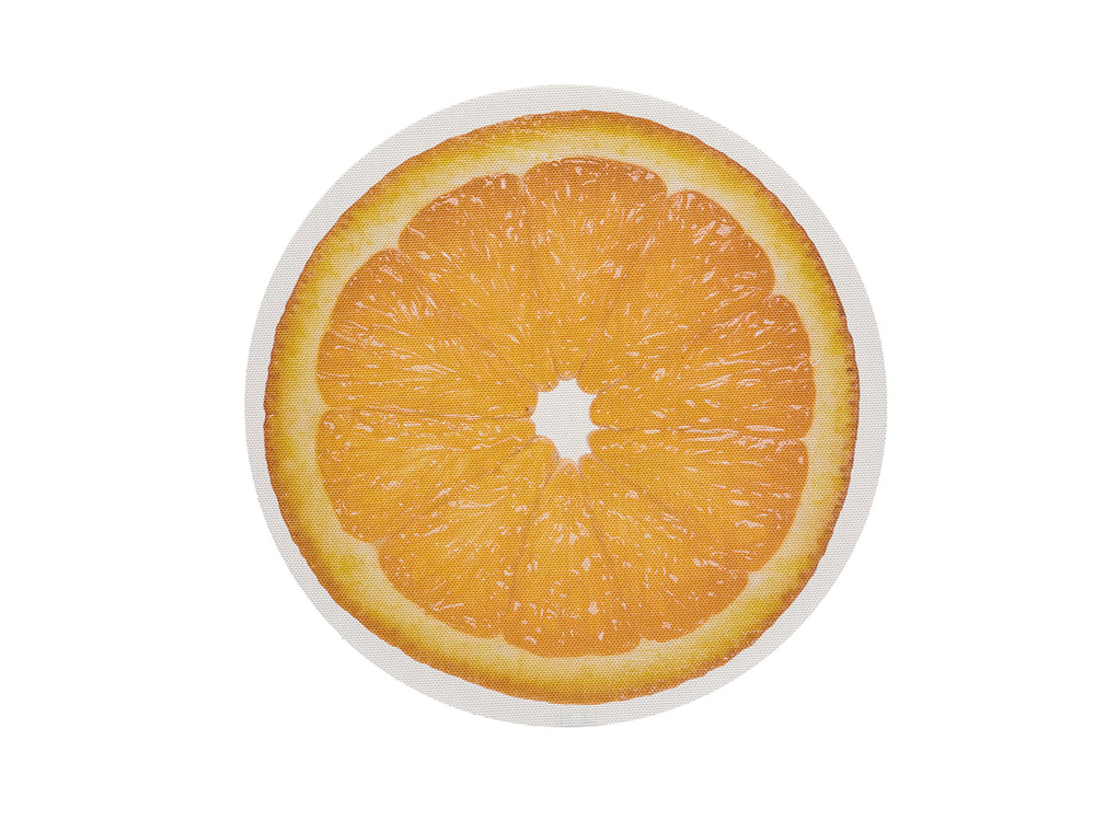 Citrus Placemat in Orange, Set of 4