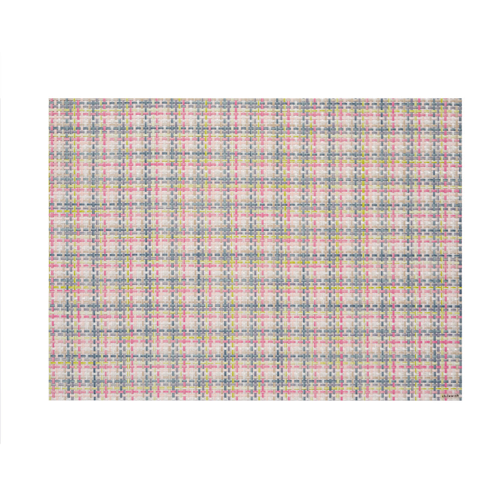 Basketweave Rectangular Placemat in Begonia