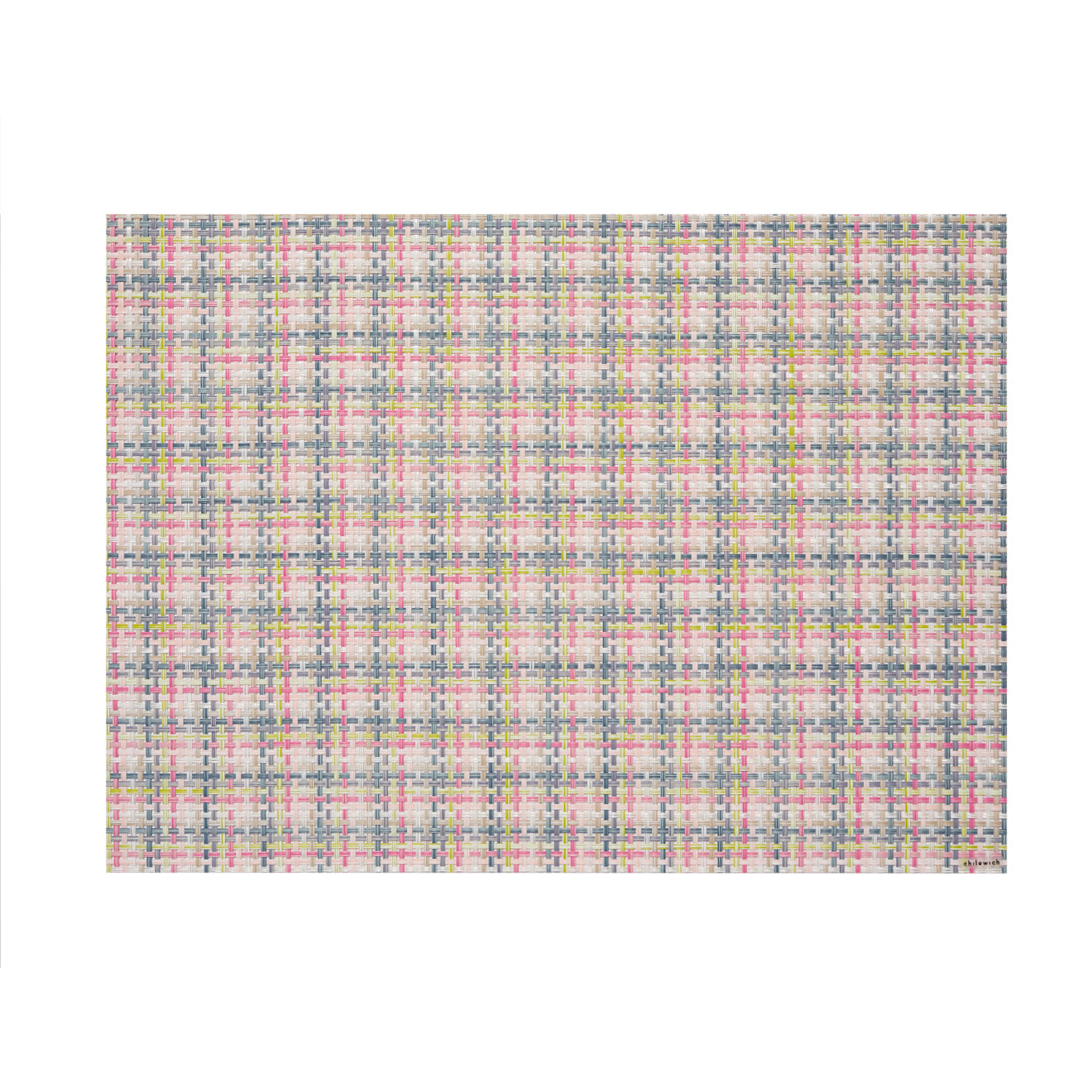 Basketweave Rectangular Placemat in Begonia