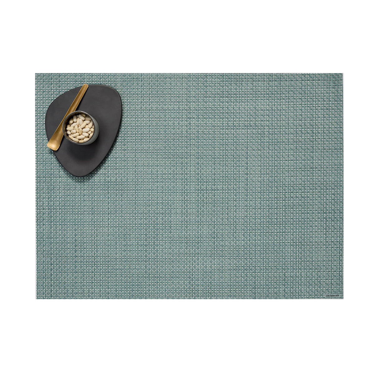 Basketweave Rectangular Placemat in Celadon